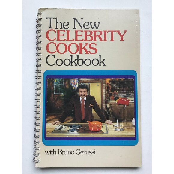 New Celebrity Cooks Cookbook With Bruno Gerussi Coil Bound CBC TV Vintage 1979 - Picture 2 of 9